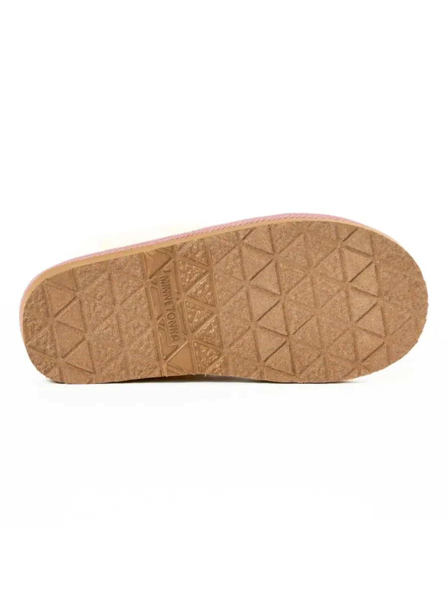 Женские тапочки-слипперы Flurry Scuff Sparkle Knit Minnetonka — изображение 7 из 7, розовый