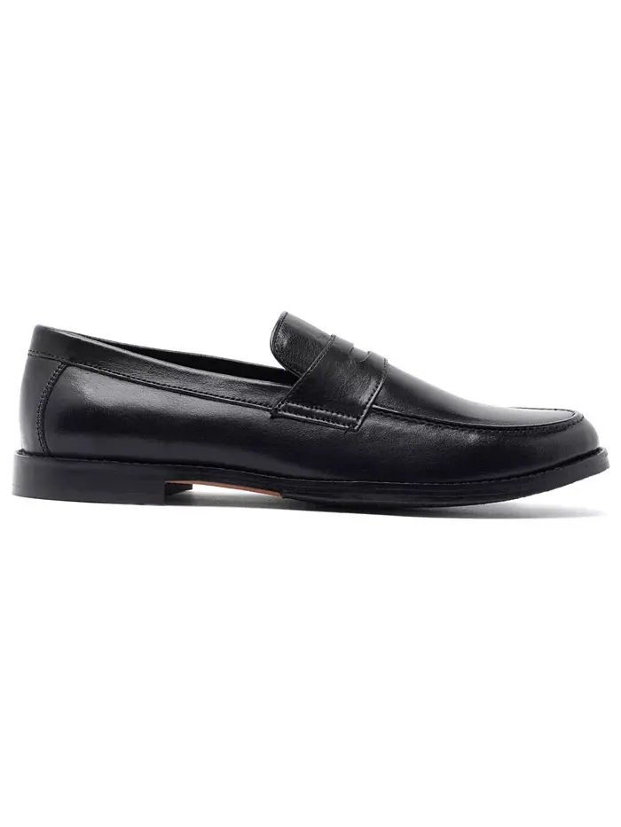 Мужские кожаные лоферы Sherman Penny Slip-On Anthony Veer — изображение 2 из 5, черный