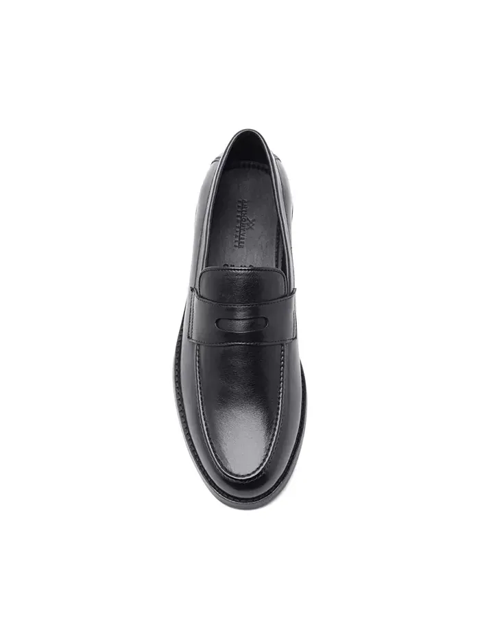 Мужские кожаные лоферы Sherman Penny Slip-On Anthony Veer — изображение 4 из 5, черный