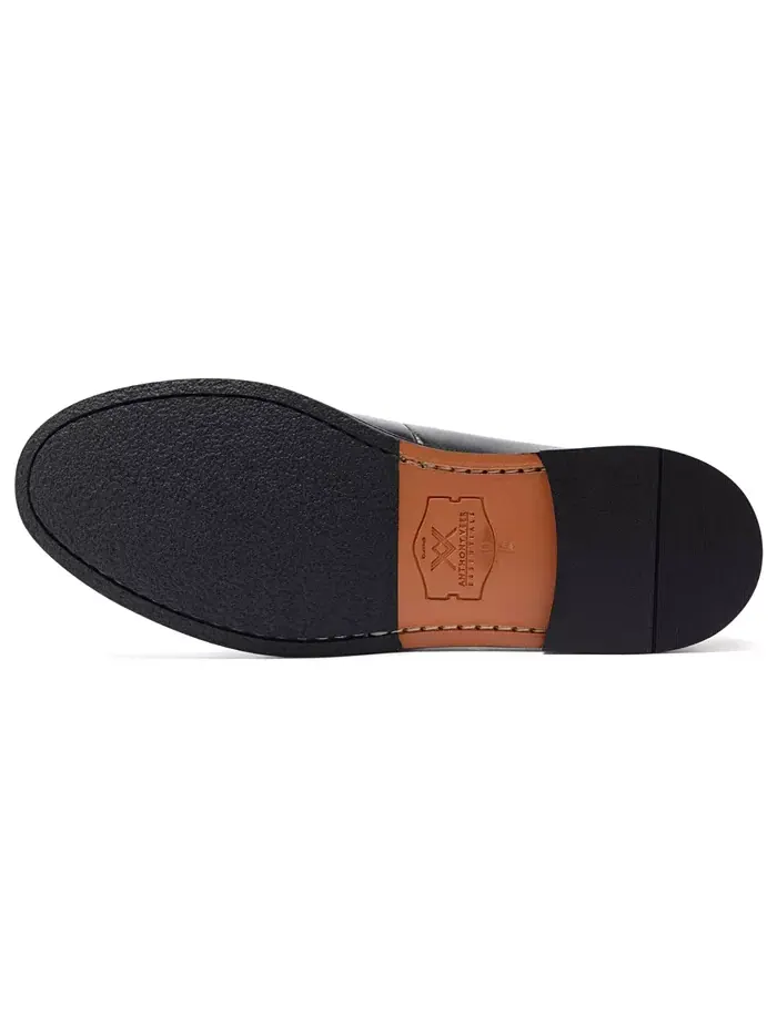 Мужские кожаные лоферы Sherman Penny Slip-On Anthony Veer — изображение 5 из 5, черный
