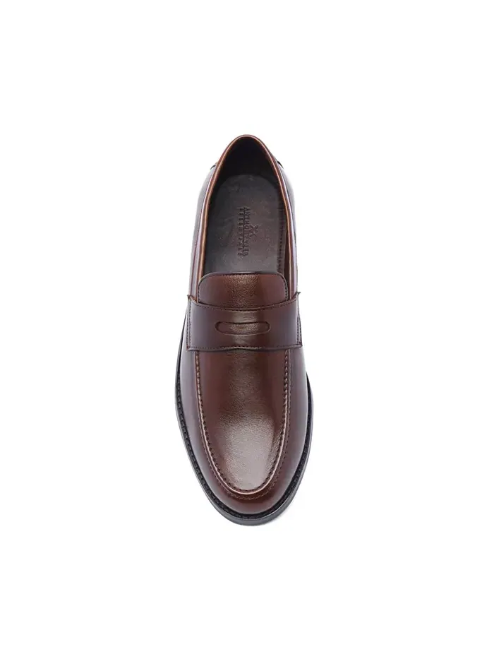 Мужские кожаные лоферы Sherman Penny Slip-On Anthony Veer — изображение 4 из 5, коричневый