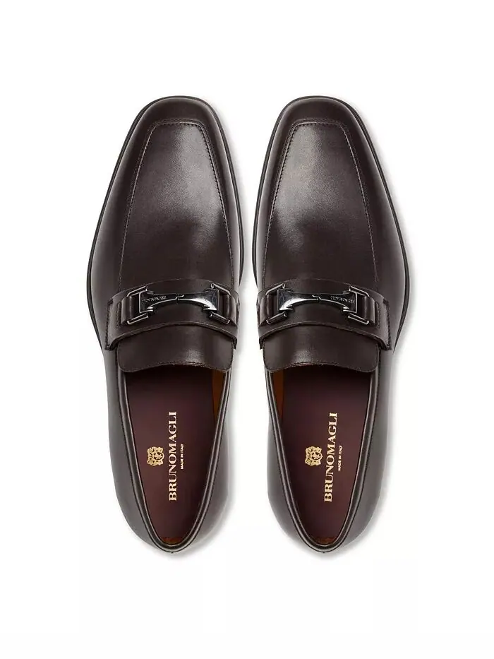 Мужские туфли Raging Bit Slip-On Bruno Magli — изображение 4 из 9, коричневый