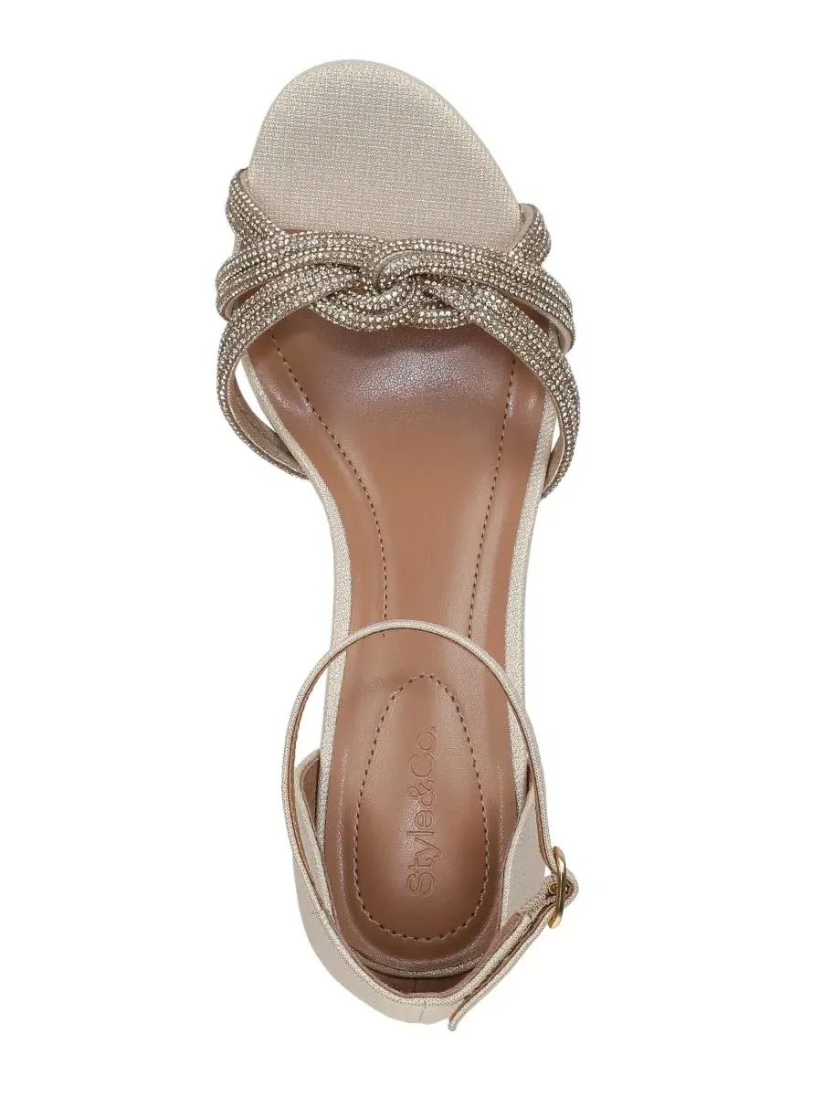 Женские босоножки на каблуке-шпильке с регулируемым ремешком Peachyy Almond Toe Evening Style & Co — изображение 4 из 5