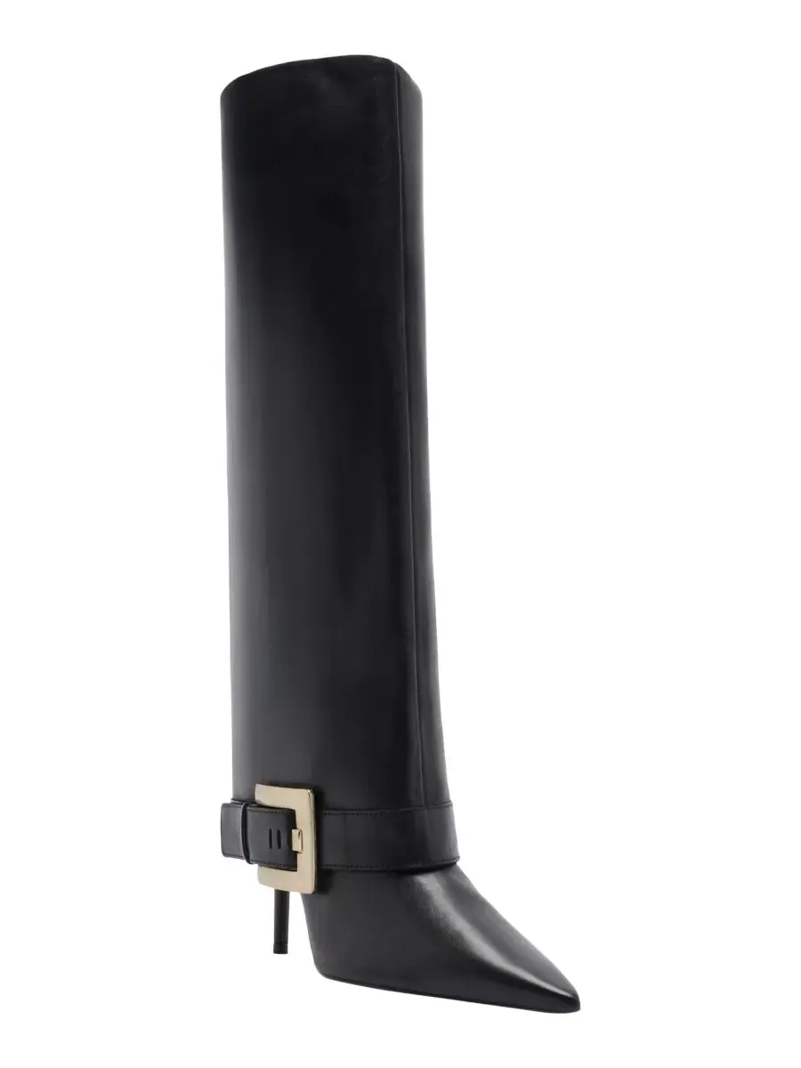 Женские ботильоны на каблуке с пряжкой, модель Kenny Mid Stiletto Arezzo — изображение 1 из 5, черный
