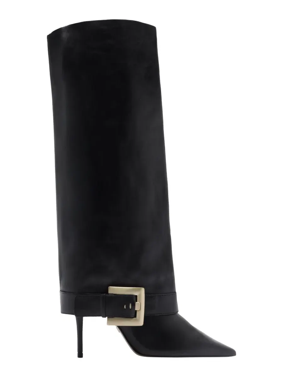 Женские ботильоны на каблуке с пряжкой, модель Kenny Mid Stiletto Arezzo — изображение 2 из 5, черный
