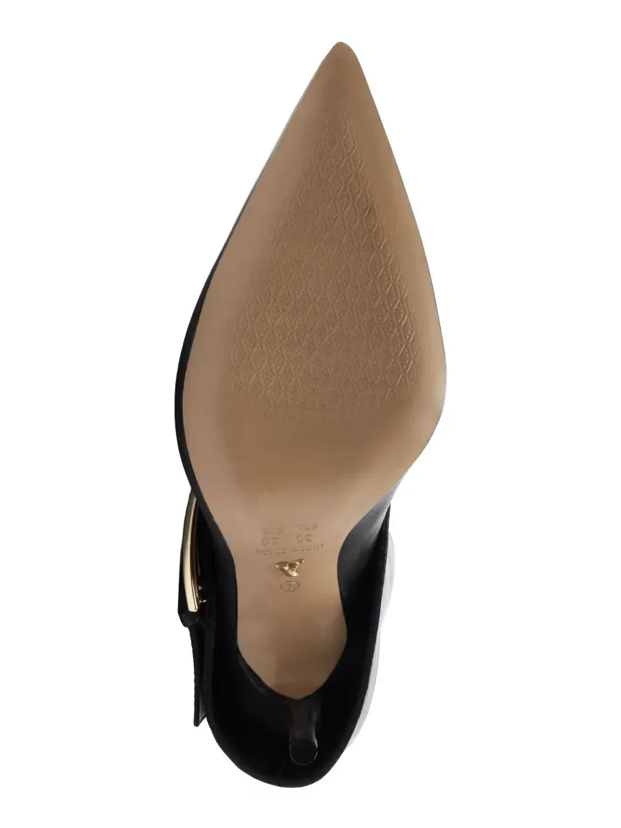 Женские ботильоны на каблуке с пряжкой, модель Kenny Mid Stiletto Arezzo — изображение 5 из 5, черный