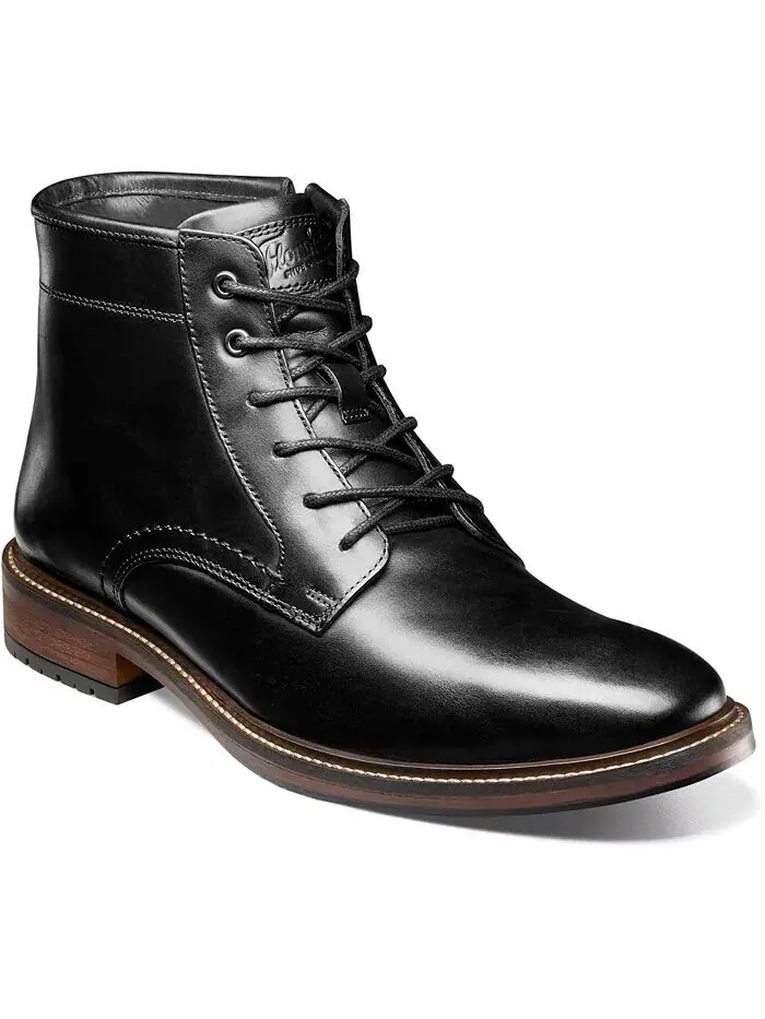 Мужские ботинки Forge на шнуровке с простым носком Florsheim — изображение 1 из 8, черный