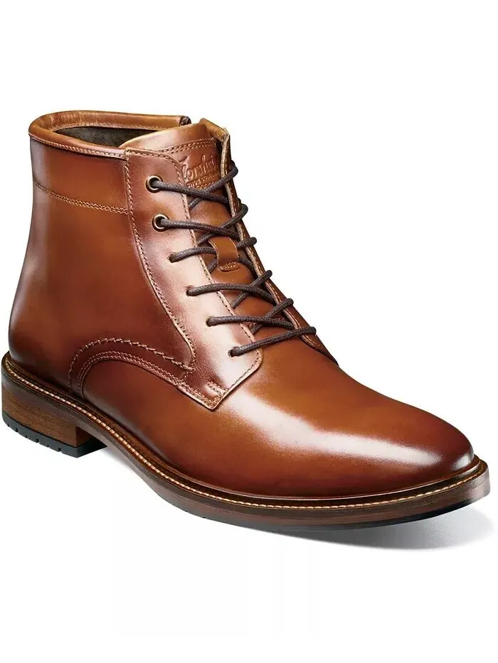 Мужские ботинки Forge на шнуровке с простым носком Florsheim — изображение 1 из 8, коричневый