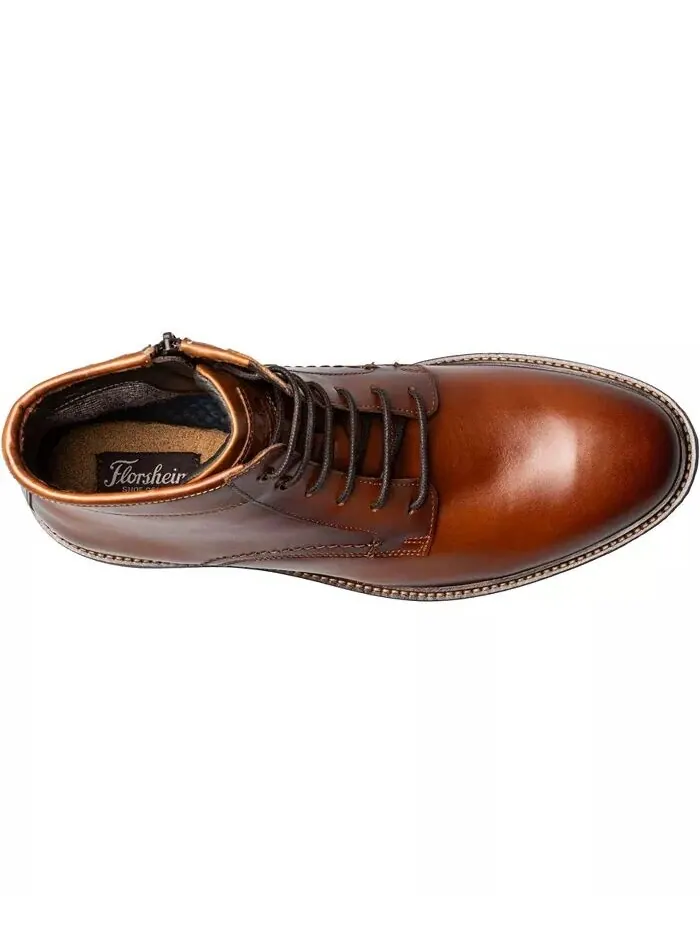 Мужские ботинки Forge на шнуровке с простым носком Florsheim — изображение 6 из 8, коричневый