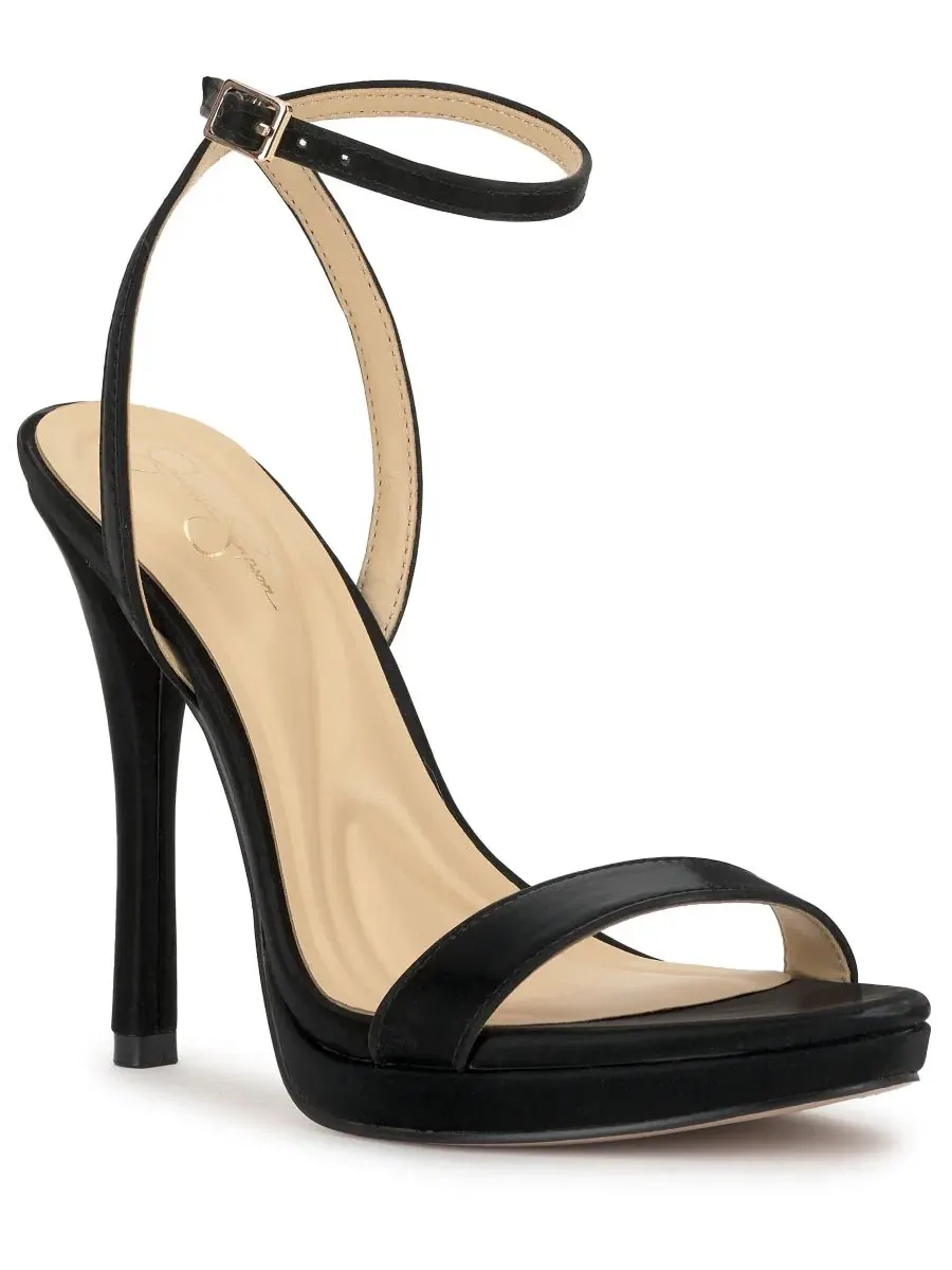 Босоножки на каблуке с закрытым мысом, модель Divra Two-Piece Platform Jessica Simpson — изображение 1 из 5, черный