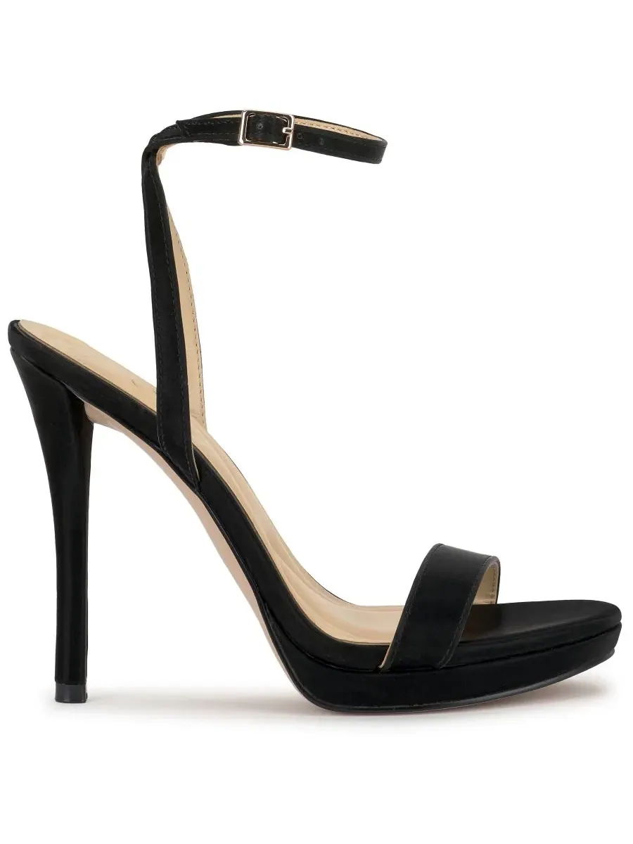 Босоножки на каблуке с закрытым мысом, модель Divra Two-Piece Platform Jessica Simpson — изображение 2 из 5, черный