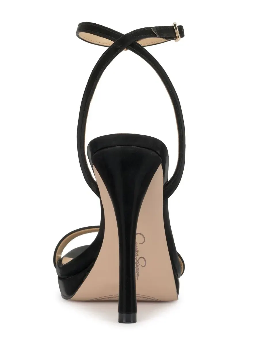 Босоножки на каблуке с закрытым мысом, модель Divra Two-Piece Platform Jessica Simpson — изображение 3 из 5, черный
