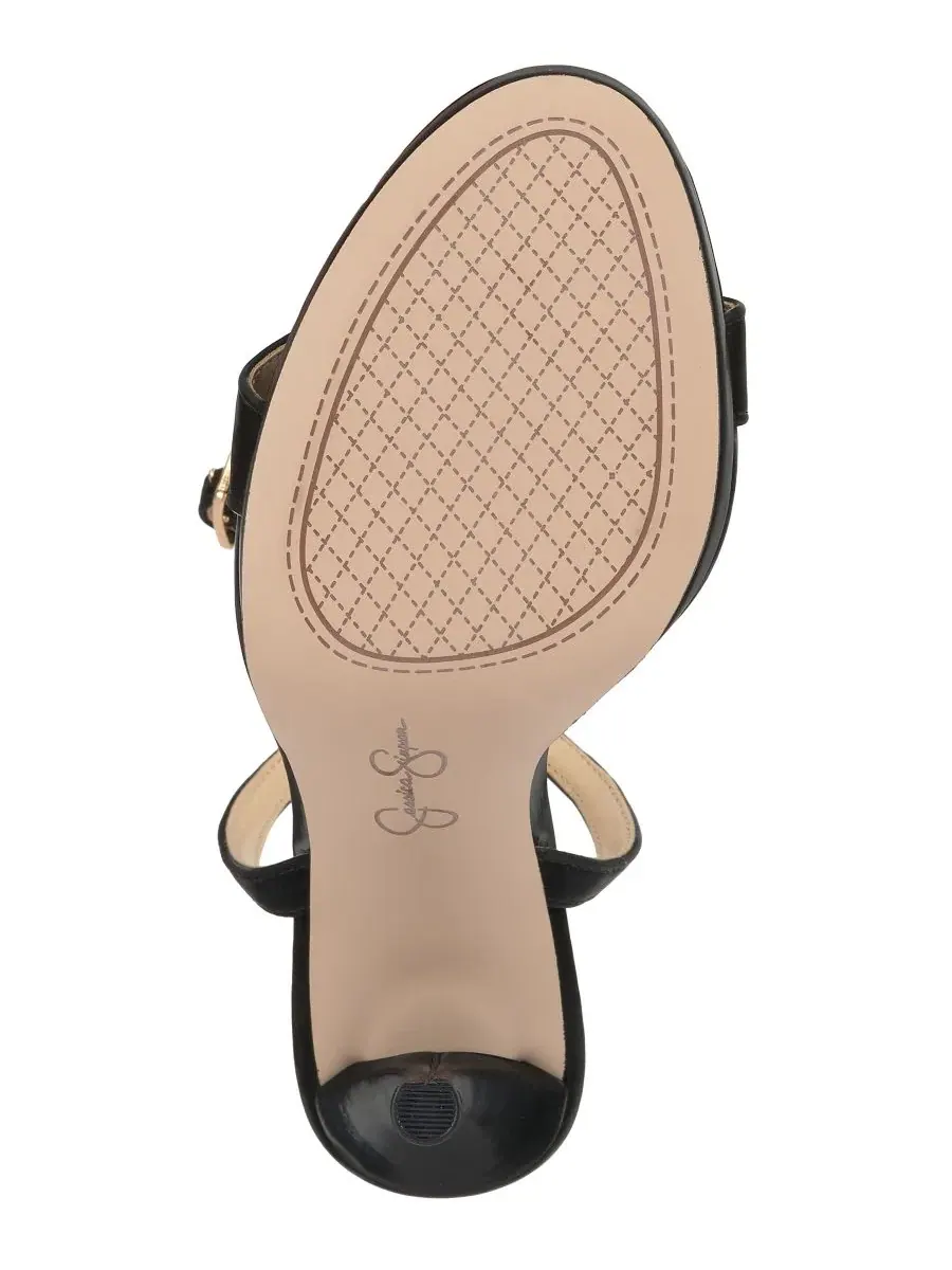 Босоножки на каблуке с закрытым мысом, модель Divra Two-Piece Platform Jessica Simpson — изображение 5 из 5, черный