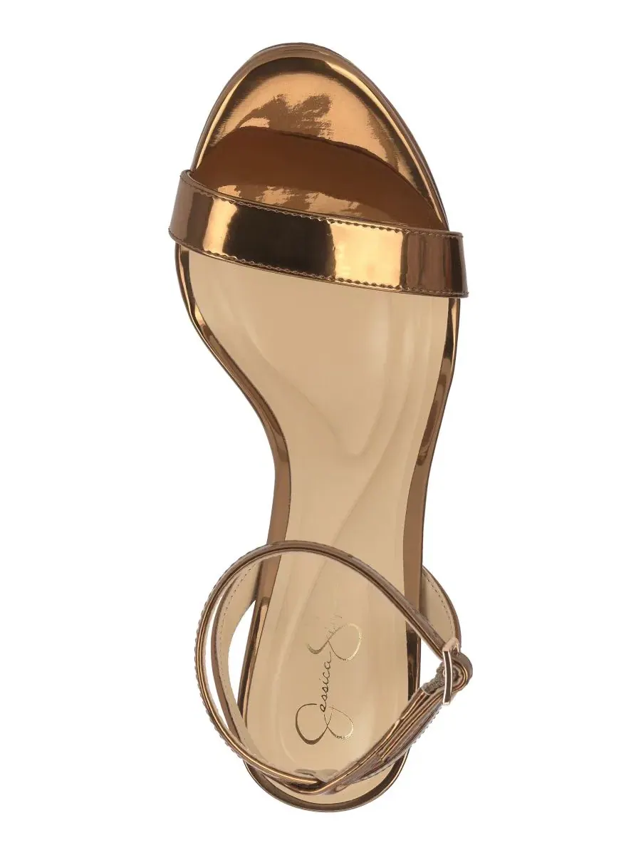 Босоножки на каблуке с платформой, модель Divra Two-Piece Jessica Simpson — изображение 4 из 5, коричневый