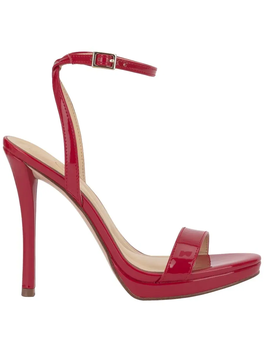 Босоножки на каблуке с платформой Divra Two-Piece Jessica Simpson — изображение 2 из 5, красный