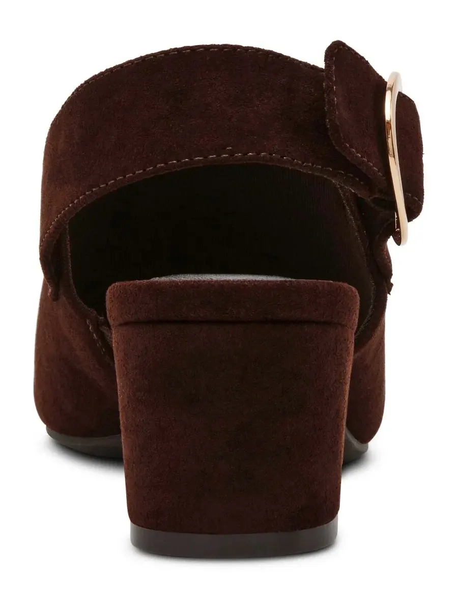 Туфли-лодочки с квадратным носком Maddy Anne Klein, Chocolate Micro — изображение 3 из 8