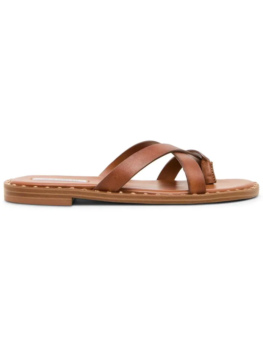 Сандалии-слайды Steve Madden Brutus Studded Slip-On — изображение 2 из 6, коньячный