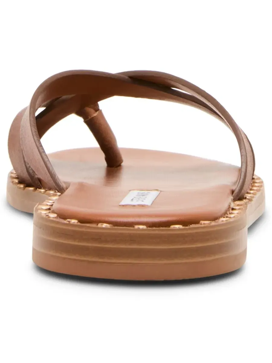 Сандалии-слайды Steve Madden Brutus Studded Slip-On — изображение 3 из 6, коньячный