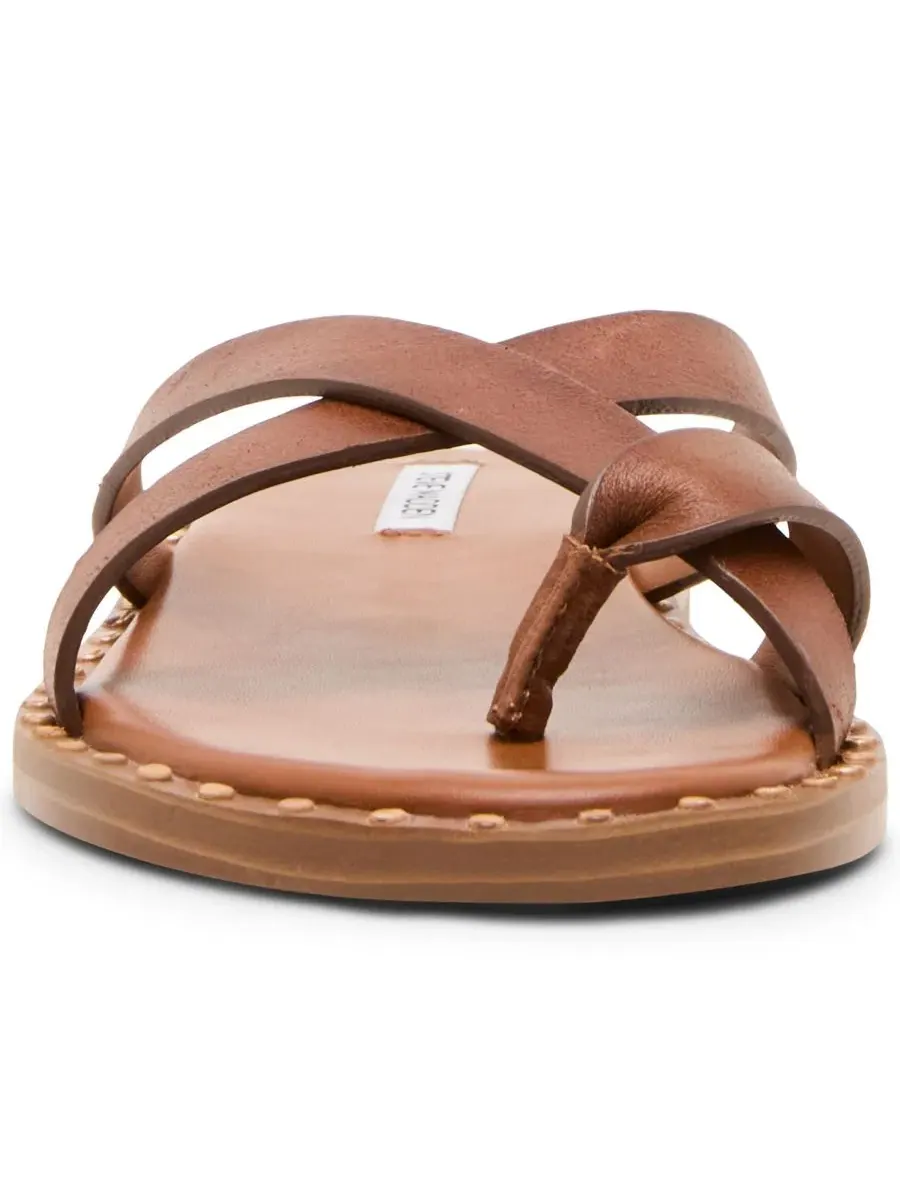 Сандалии-слайды Steve Madden Brutus Studded Slip-On — изображение 6 из 6, коньячный