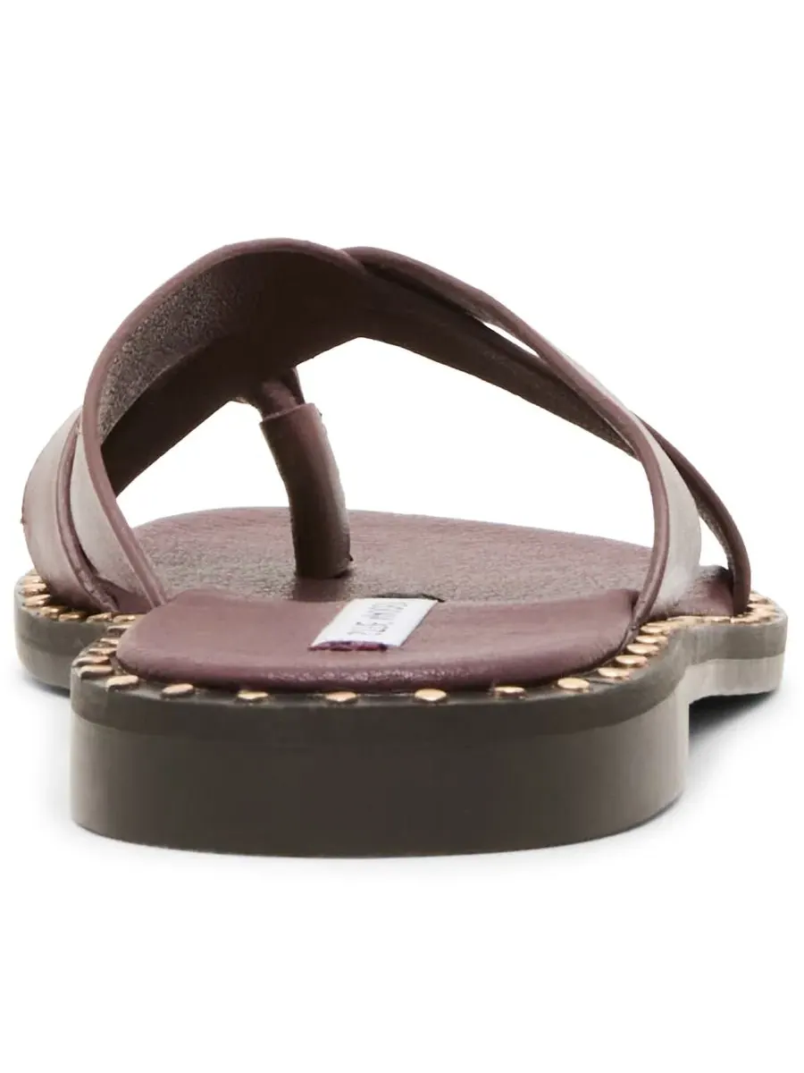 Сандалии-слайды Brutus с шипами Steve Madden — изображение 3 из 6, винный