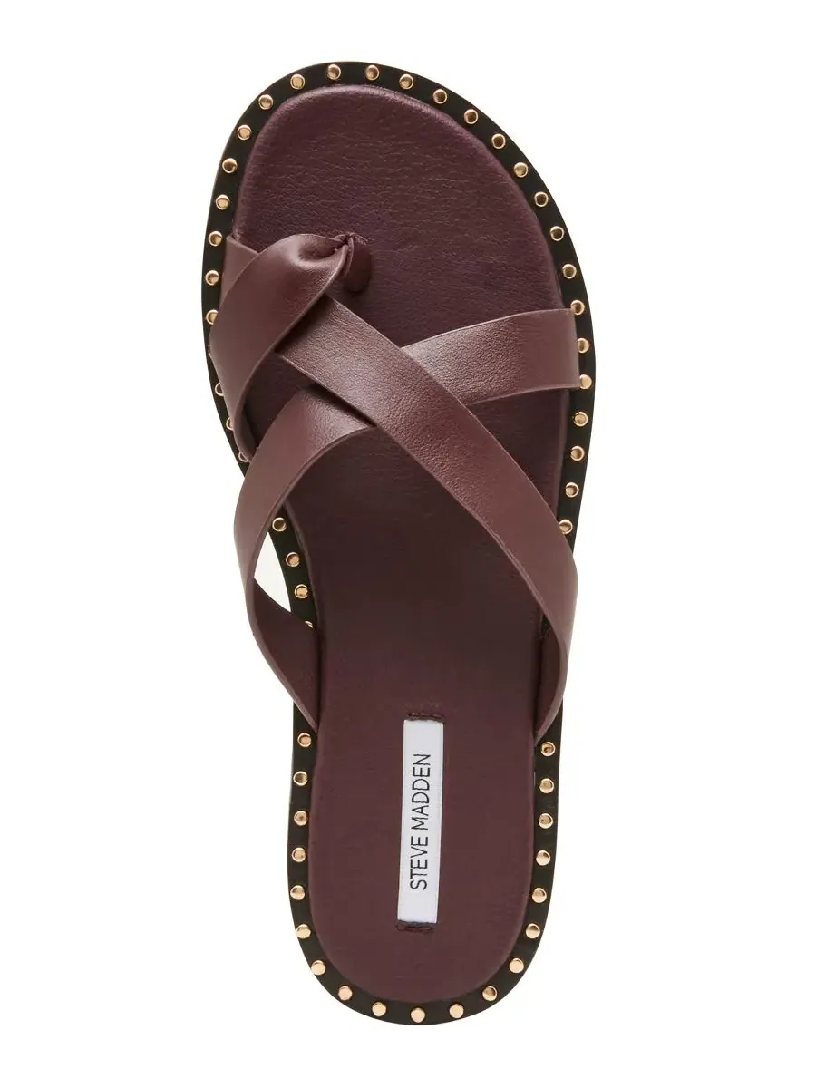 Сандалии-слайды Brutus с шипами Steve Madden — изображение 4 из 6, винный