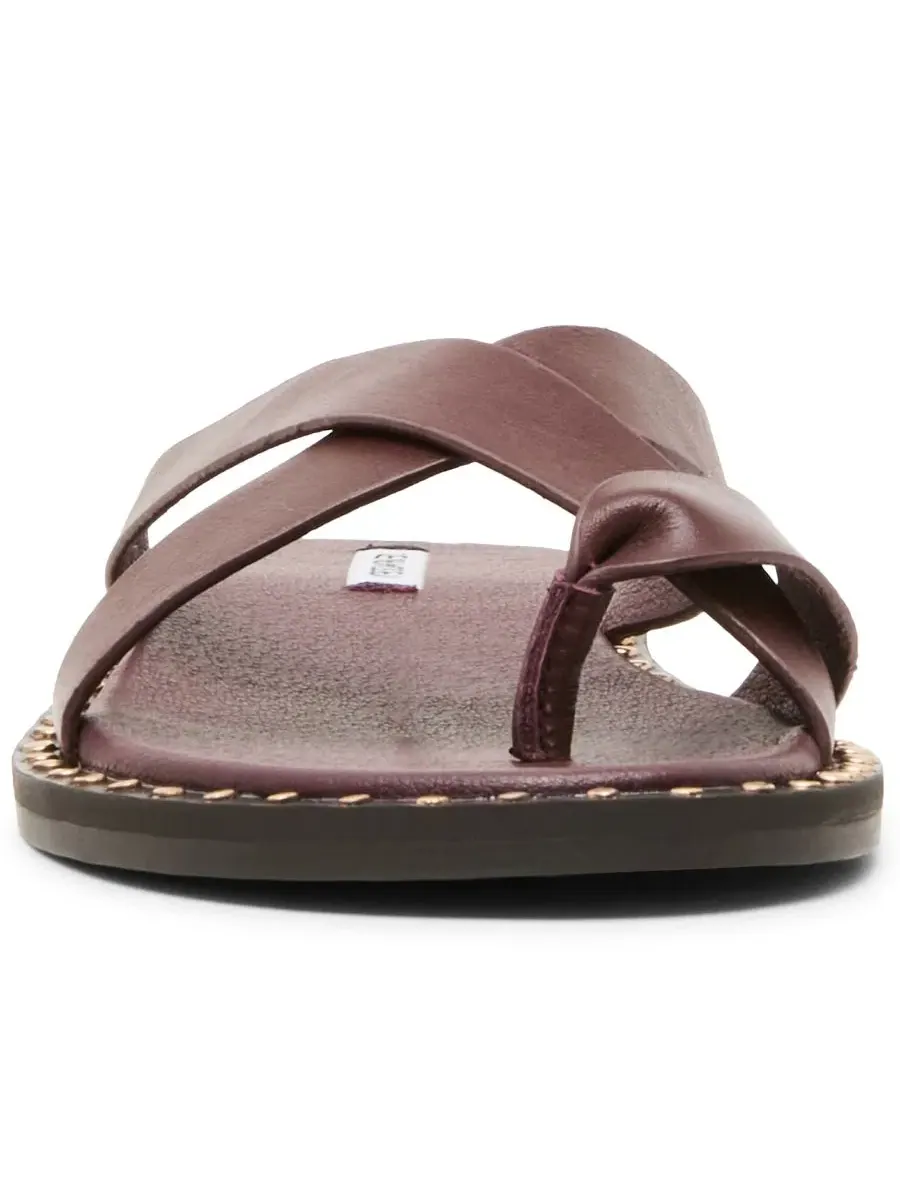 Сандалии-слайды Brutus с шипами Steve Madden — изображение 6 из 6, винный