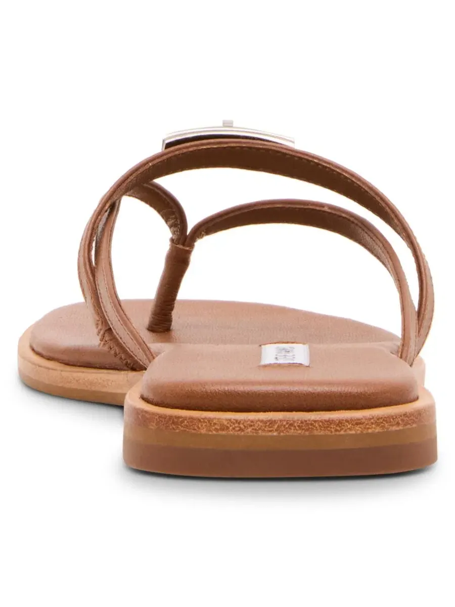 Сандалии-шлепанцы Catalina с пряжкой Steve Madden — изображение 3 из 7, бежевый