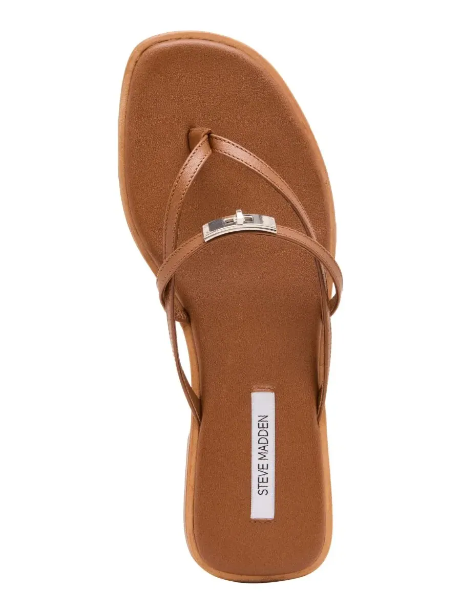 Сандалии-шлепанцы Catalina с пряжкой Steve Madden — изображение 4 из 7, бежевый