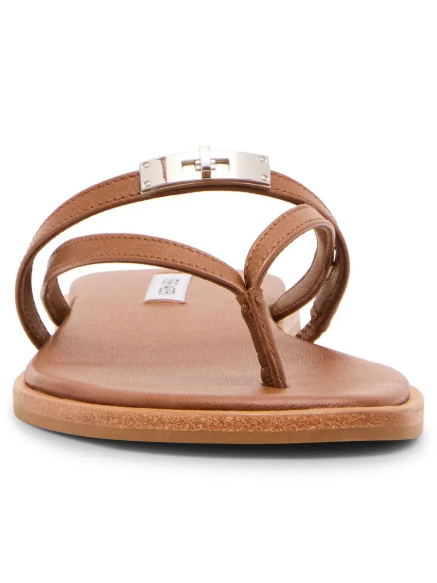 Сандалии-шлепанцы Catalina с пряжкой Steve Madden — изображение 6 из 7, бежевый