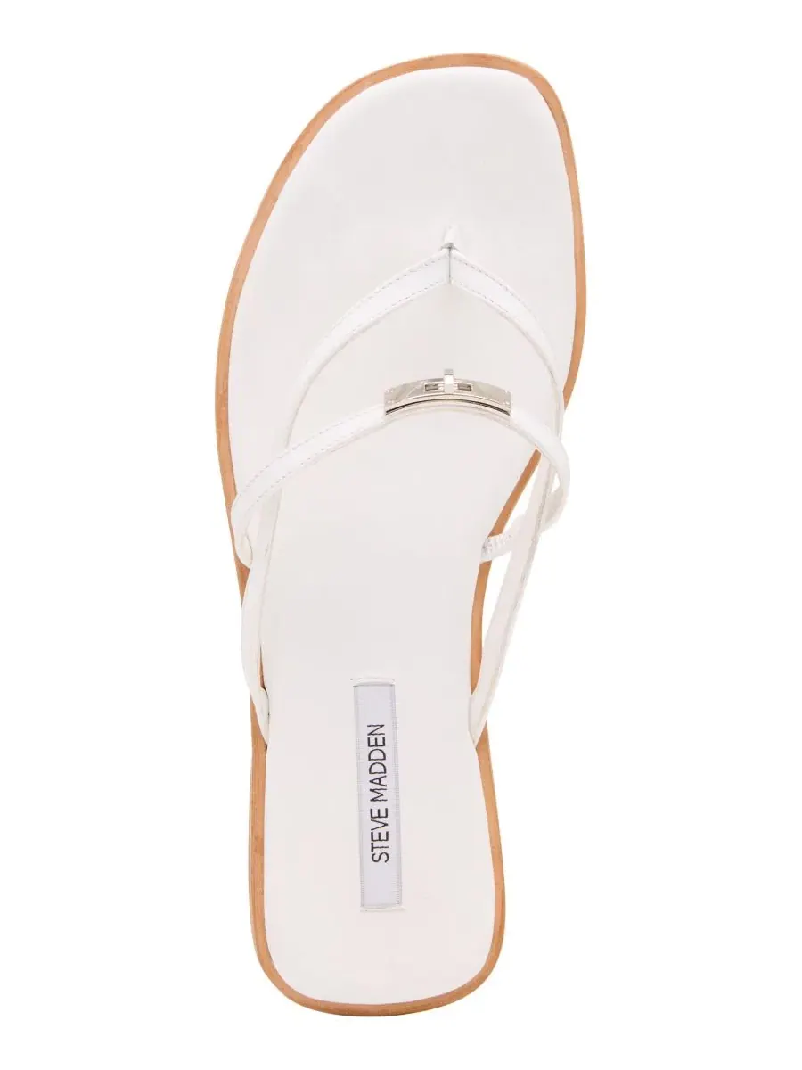 Сандалии-вьетнамки с пряжкой Catalina Steve Madden — изображение 4 из 7, белый