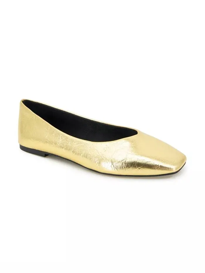 Женские балетки Johanna Square Toe Kenneth Cole New York — изображение 1 из 5, золото