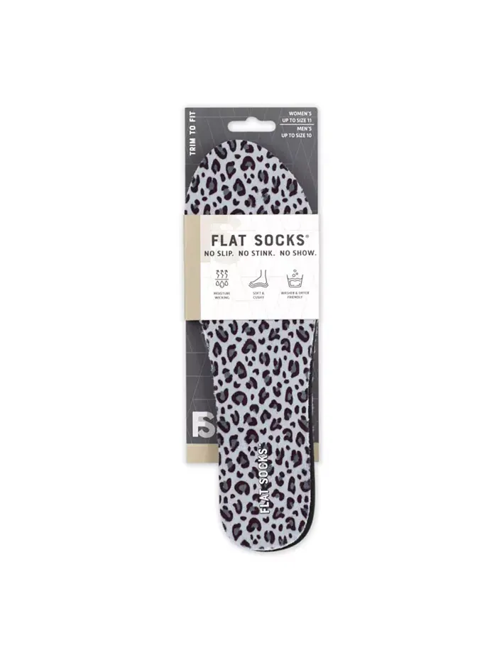 Туфли Women's Flat Socks Foot Petals — изображение 1 из 5, снежный леопард