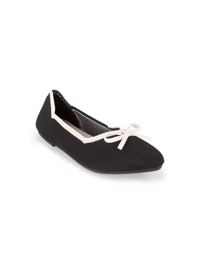 Женские трикотажные туфли Tortuga Knit Slip-On Tahari — изображение 1 из 6, черный слоновая кость