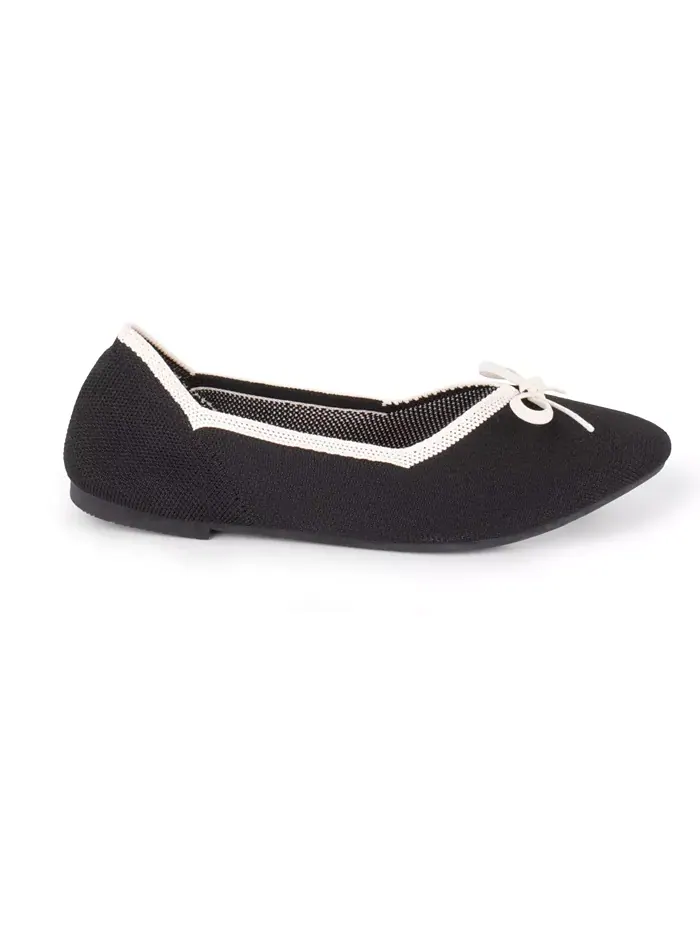 Женские трикотажные туфли Tortuga Knit Slip-On Tahari — изображение 2 из 6, черный слоновая кость
