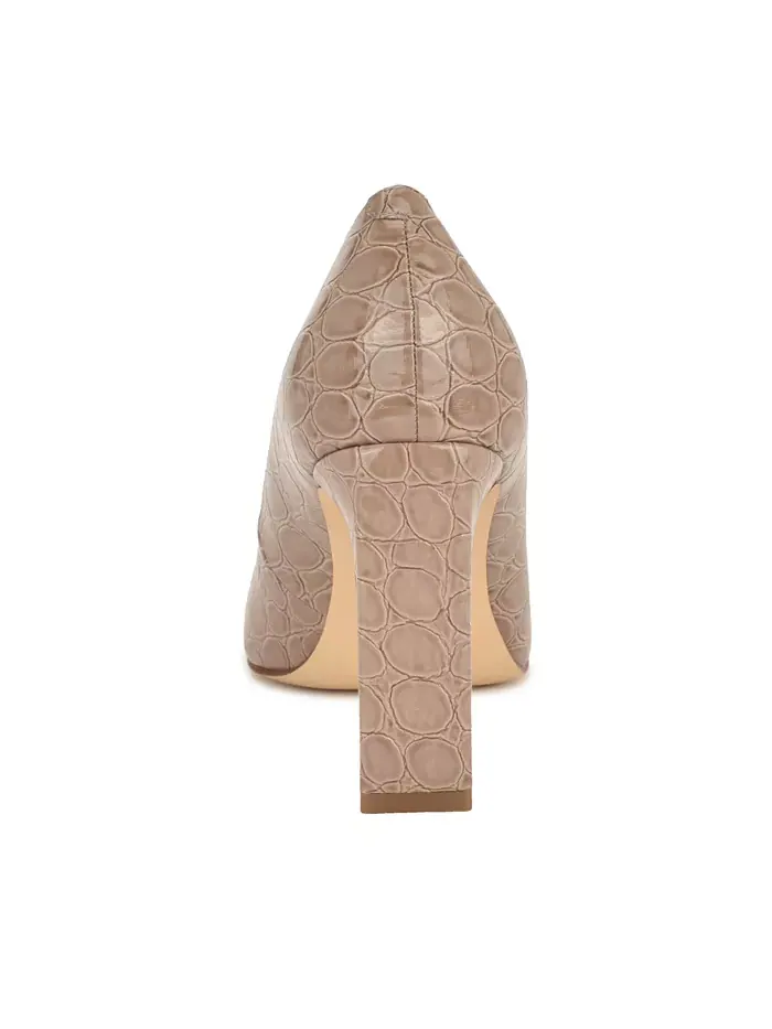 Женские туфли-лодочки Tamant на коническом каблуке Nine West — изображение 3 из 5, коричневый/бежевый