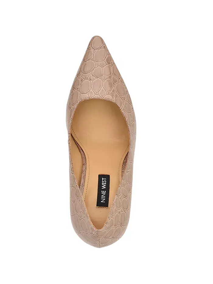 Женские туфли-лодочки Tamant на коническом каблуке Nine West — изображение 4 из 5, коричневый/бежевый