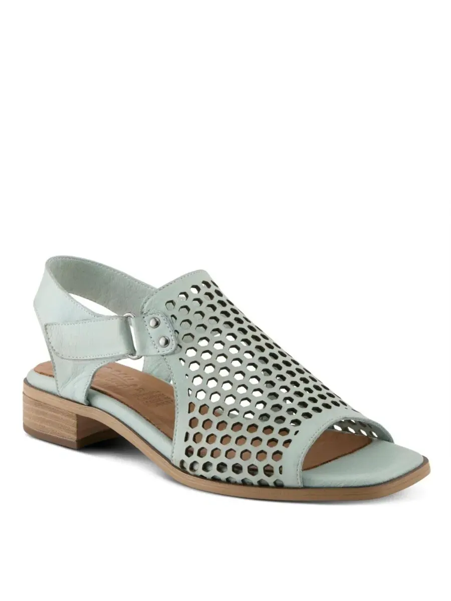 Сандалии Gosset Slingback с перфорированным верхом Spring Step — изображение 1 из 6, зеленый