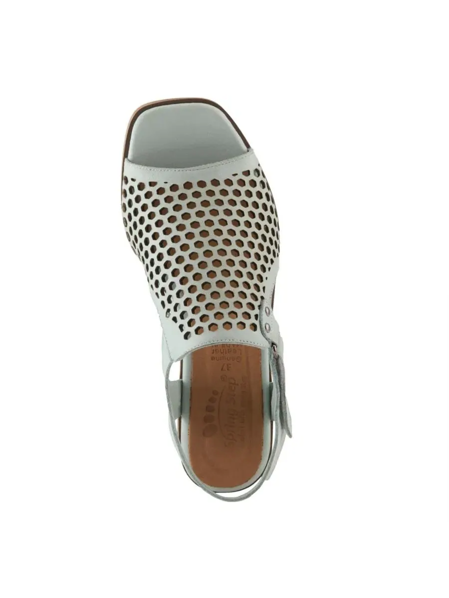 Сандалии Gosset Slingback с перфорированным верхом Spring Step — изображение 4 из 6, зеленый