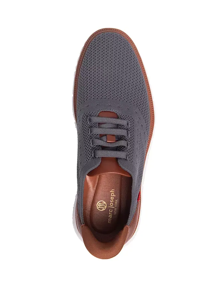 Charles Ave мужские оксфорды с технологией Hands-Free Slip On легкая сетчатая модель Marc Joseph — изображение 6 из 6, серый