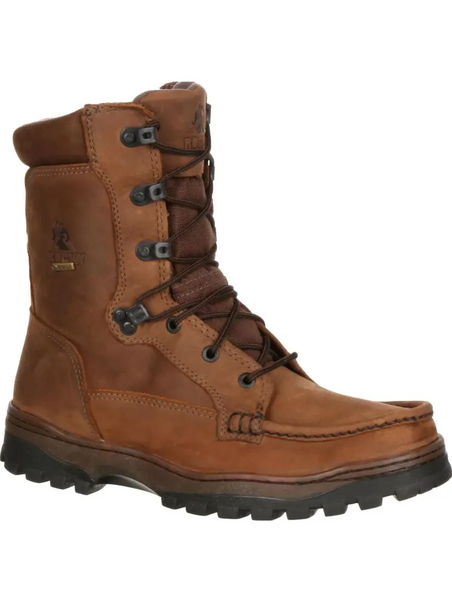 Ботинки мужские с GORE-TEX, из цельной кожи ROCKY — коричневый
