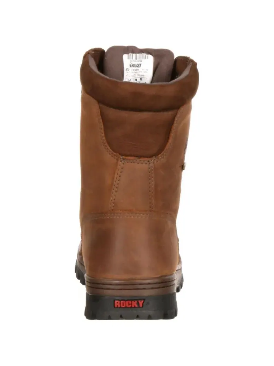 Ботинки мужские с GORE-TEX, из цельной кожи ROCKY — изображение 3 из 7, коричневый