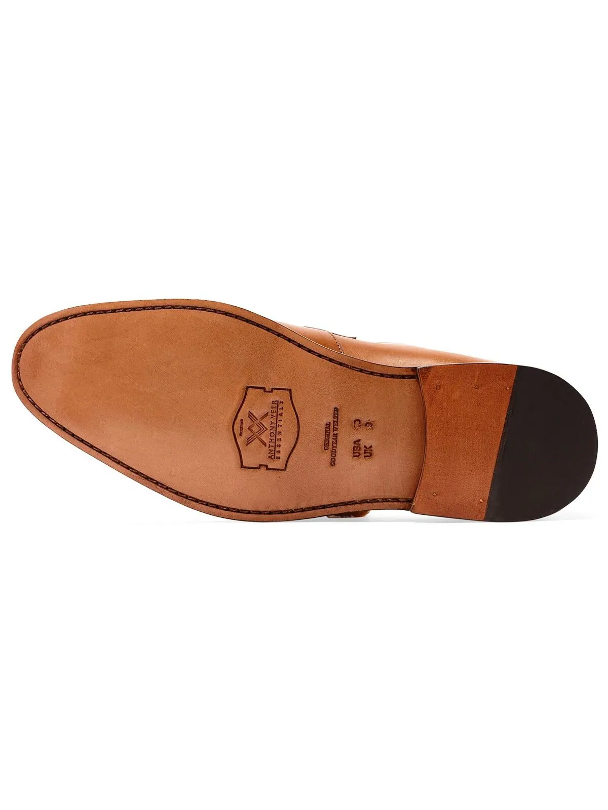 Мужские модельные туфли goodyear без шнурков gerry penny loafer Anthony Veer — изображение 5 из 14, бежевый