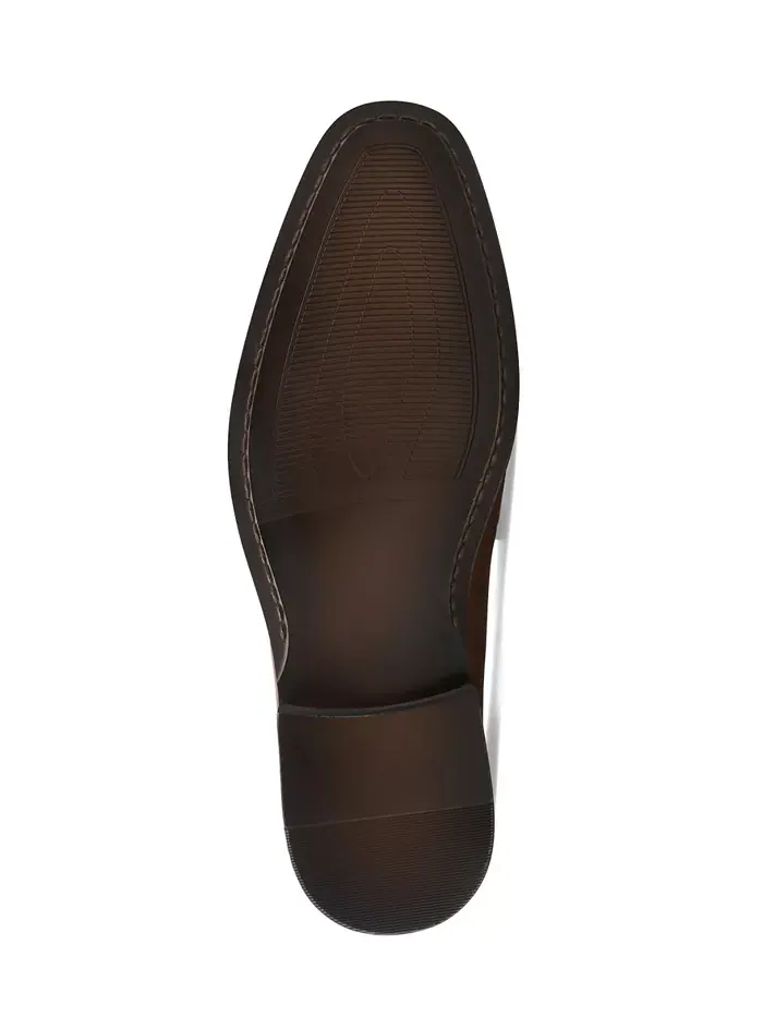 Мужские лоферы Jennerr с кожаной вставкой на мыске Alfani — изображение 5 из 5, коричневый