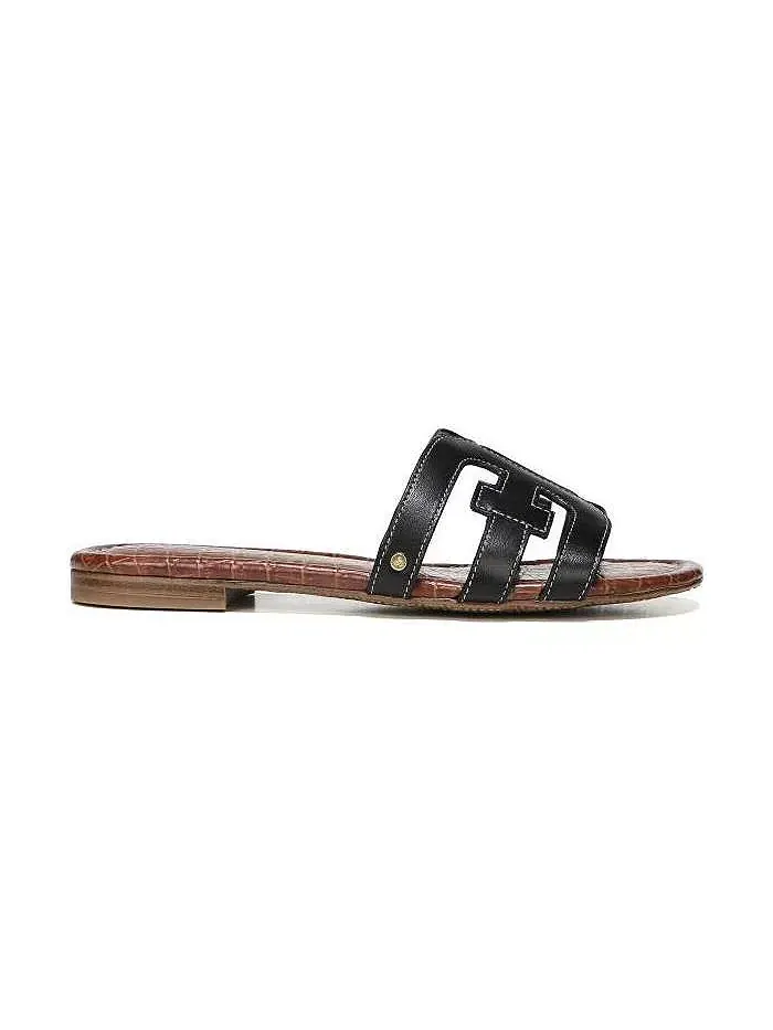 Слипоны на плоской подошве из кожи для повседневной носки Sam Edelman — изображение 2 из 5, черный