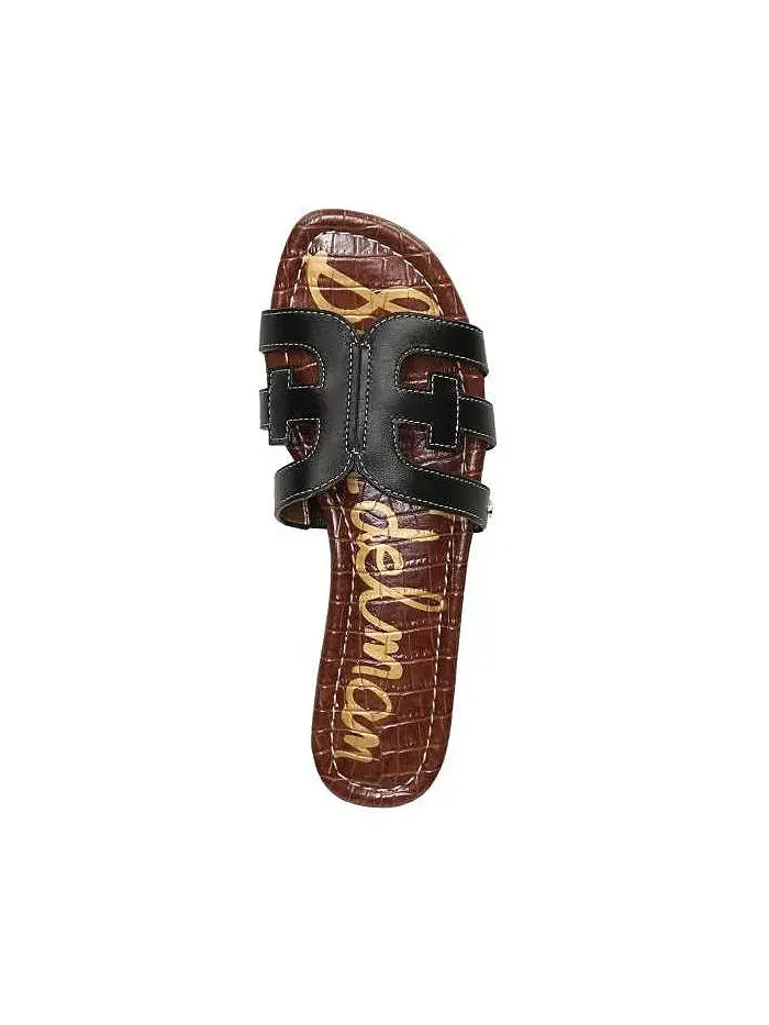 Слипоны на плоской подошве из кожи для повседневной носки Sam Edelman — изображение 4 из 5, черный