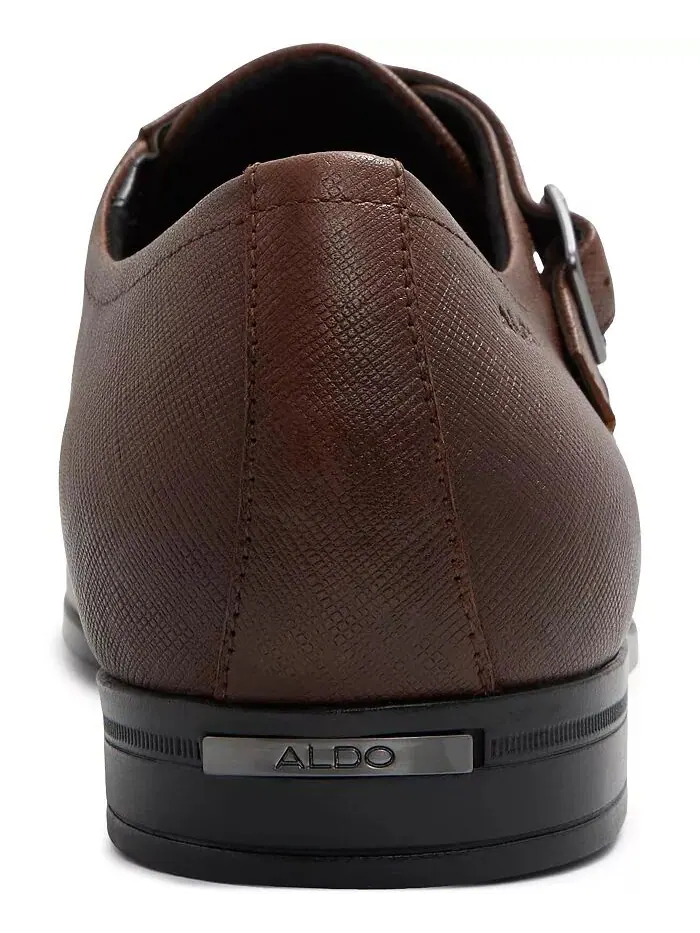 Мужские туфли Benedetto Monk Strap — широкая ширина ALDO — изображение 3 из 6, коричневый