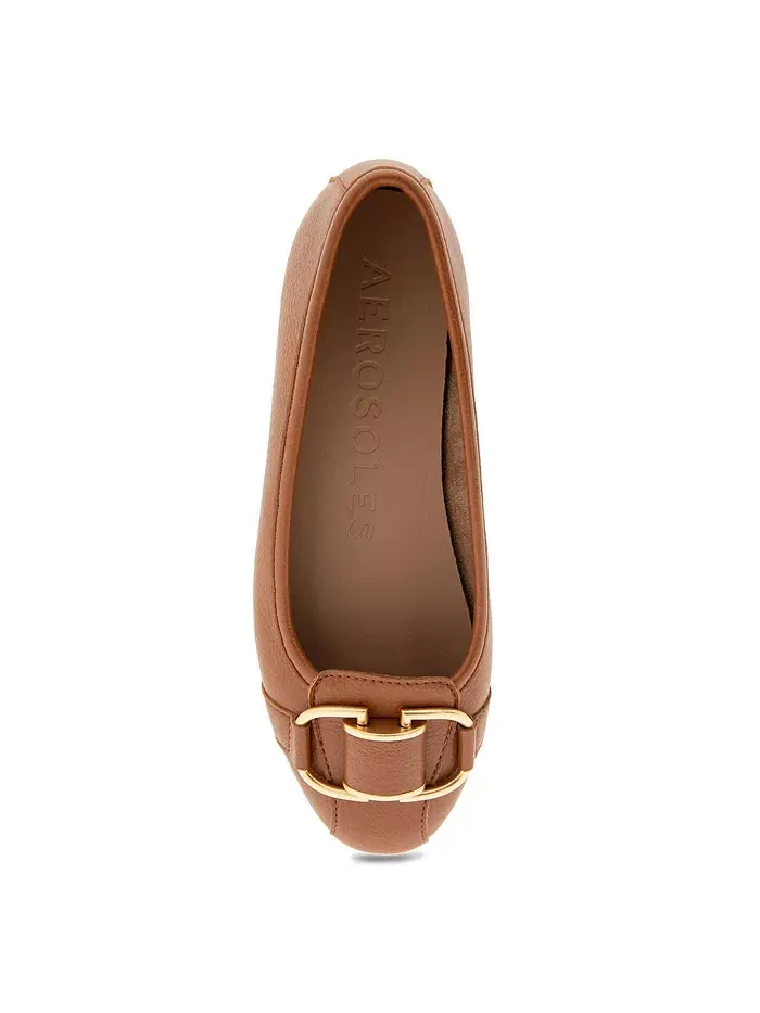 Женские балетки Bentley Buckle Aerosoles — изображение 4 из 6, бежевый