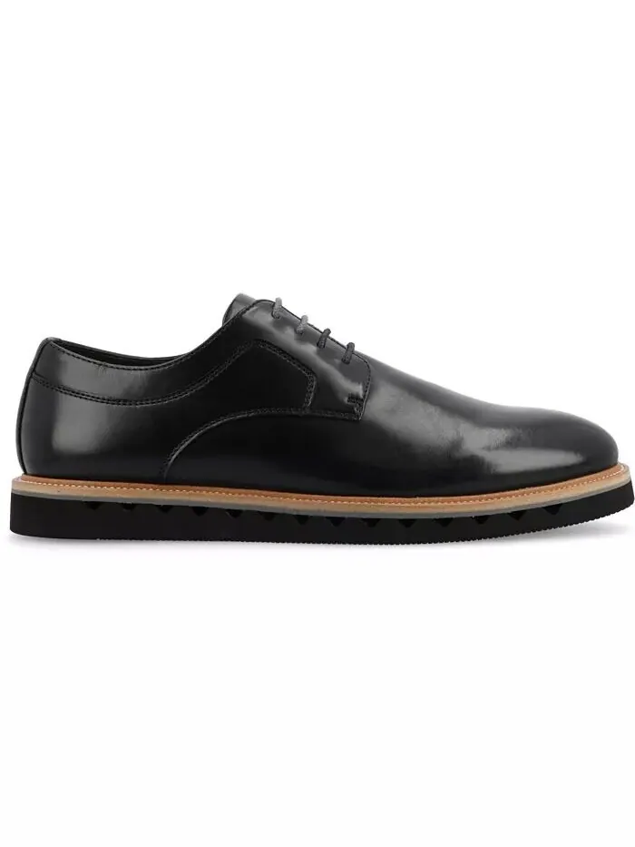 Мужские туфли дерби из пеноматериала с простым носком и шнуровкой William Tru Comfort Vance Co. — изображение 2 из 5, черный