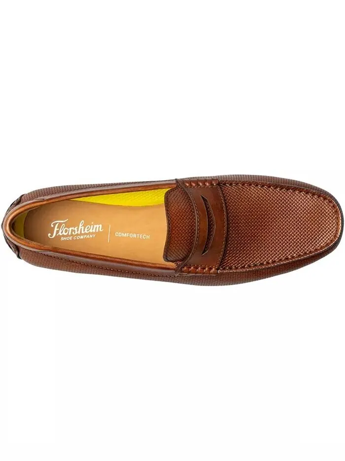 Мужские мокасины Penny для вождения с Moc Toe Florsheim — изображение 6 из 8, коричневый