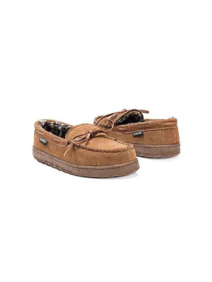 Мужские мокасины-тапочки Paul Printed из берберской замши MUK LUKS — изображение 4 из 7, бежевый
